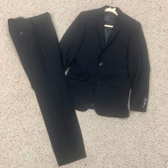 Men's Pierre Laurant Dark Blue Suit Jacket 36R Pants 30" x 32" - Picture 16 of 16